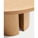 Nealy runder Tisch aus Eichenfurnier mit naturfarbenem Finish Ø 120 cm von Kave Home – Bild 5