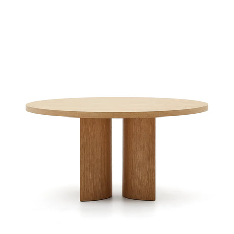 Nealy runder Tisch aus Eichenfurnier mit naturfarbenem Finish Ø 150 cm von Kave Home – Produktbild 14