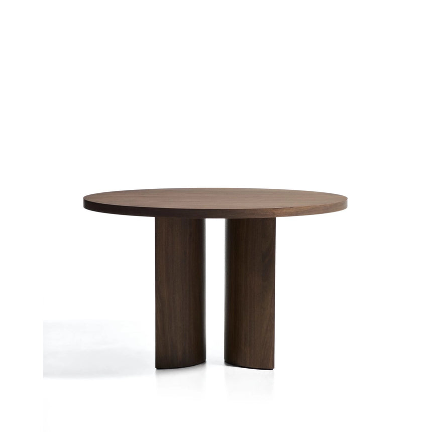 Nealy runder Tisch aus Nussbaumfurnier mit dunklem Finish Ø 120 cm von Kave Home – Bild 4