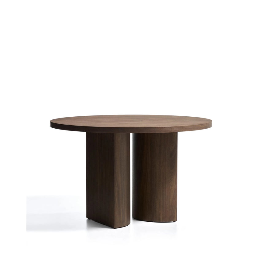 Nealy runder Tisch aus Nussbaumfurnier mit dunklem Finish Ø 120 cm von Kave Home – Bild 5