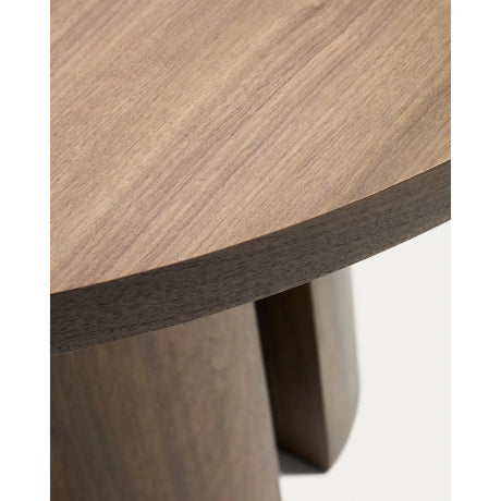 Nealy runder Tisch aus Nussbaumfurnier mit dunklem Finish Ø 120 cm von Kave Home – Bild 6
