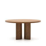 Nealy runder Tisch aus Nussbaumfurnier mit dunklem Finish Ø 150 cm von Kave Home – Produktbild 2