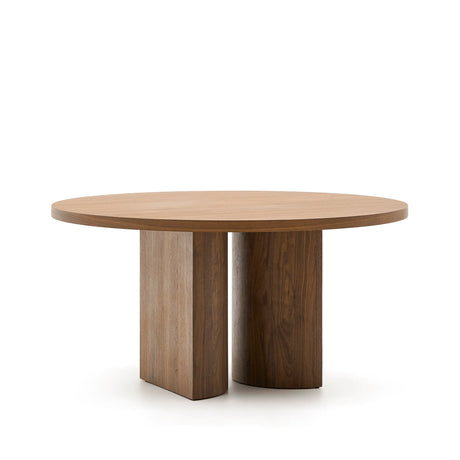 Nealy runder Tisch aus Nussbaumfurnier mit dunklem Finish Ø 150 cm von Kave Home – Produktbild 4