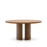 Nealy runder Tisch aus Nussbaumfurnier mit dunklem Finish Ø 150 cm von Kave Home – Produktbild 6