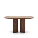Nealy runder Tisch aus Nussbaumfurnier mit naturfarbenem Finish Ø 150 cm von Kave Home – Produktbild 10