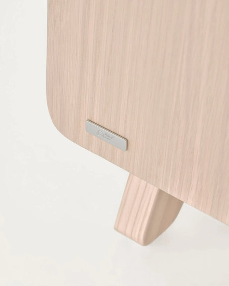 Nunila Nachttisch Eschenfurnier und Beine aus massivem Eschenholz 40 x 47 cm von Kave Home – Produktbild 7