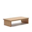 Oaq Couchtisch aus Eichenfurnier mit natürlichem Finish 140 x 75 cm FSC Mix Credit von Kave Home – Bild 1