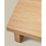 Oaq Couchtisch aus Eichenfurnier mit natürlichem Finish 140 x 75 cm FSC Mix Credit von Kave Home – Bild 10