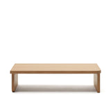 Oaq Couchtisch aus Eichenfurnier mit natürlichem Finish 140 x 75 cm FSC Mix Credit von Kave Home – Bild 6