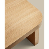 Oaq Couchtisch aus Eichenfurnier mit natürlichem Finish 140 x 75 cm FSC Mix Credit von Kave Home – Bild 9
