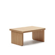 Oaq Couchtisch aus Eichenfurnier mit natürlichem Finish 89 x 62 cm FSC Mix Credit von Kave Home – Bild 1