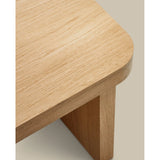 Oaq Couchtisch aus Eichenfurnier mit natürlichem Finish 89 x 62 cm FSC Mix Credit von Kave Home – Bild 9