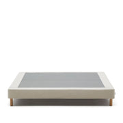 Ofelia Bettgestell mit abnehmbarem Bezug, beige, mit Füßen aus massivem Buchenholz für Matratze 180 x 200 cm FSC Mix Credit von Kave Home – Produktbild 9