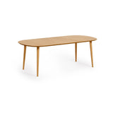 Oqui Ausziehtisch MDF mit Eichenfurnier Beine aus massivem Kautschukholz 160(260)x100 cm von Kave Home – Bild 7