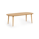 Oqui Ausziehtisch MDF mit Eichenfurnier Beine aus massivem Kautschukholz 160(260)x100 cm von Kave Home – Bild 8