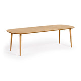 Oqui Ausziehtisch MDF mit Eichenfurnier Beine aus massivem Kautschukholz 160(260)x100 cm von Kave Home – Bild 9