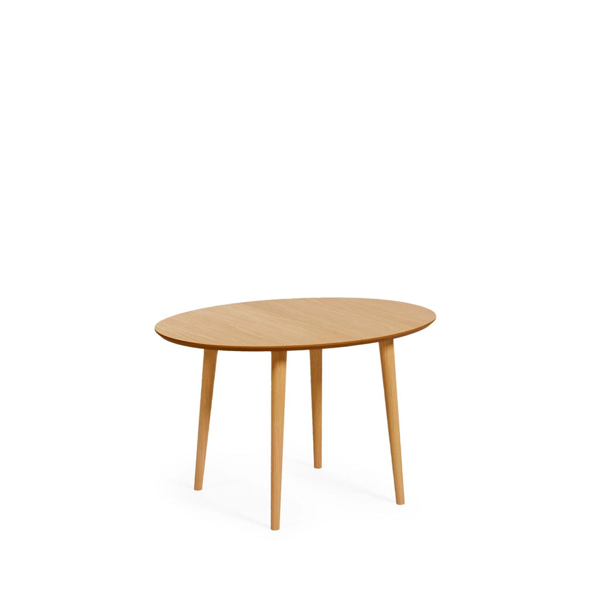 Oqui ovaler Ausziehtisch aus Eichenfurnier mit Beinen aus Massivholz Ø 120 (200) x 90 cm von Kave Home – Bild 4