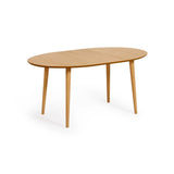 Oqui ovaler Ausziehtisch aus Eichenfurnier mit Beinen aus Massivholz Ø 120 (200) x 90 cm von Kave Home – Bild 5