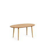Oqui ovaler Ausziehtisch aus Eichenfurnier mit Beinen aus Massivholz Ø 120 (200) x 90 cm von Kave Home – Bild 6