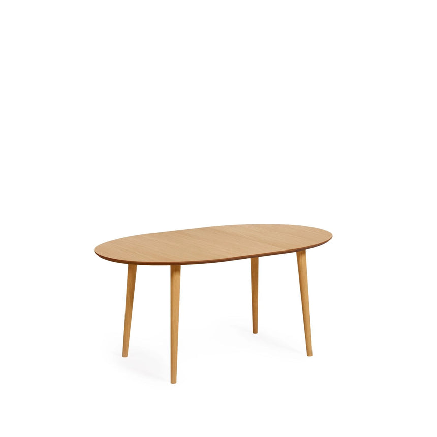 Oqui ovaler Ausziehtisch aus Eichenfurnier mit Beinen aus Massivholz Ø 120 (200) x 90 cm von Kave Home – Bild 6