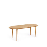 Oqui ovaler Ausziehtisch aus Eichenfurnier mit Beinen aus Massivholz Ø 120 (200) x 90 cm von Kave Home – Bild 8