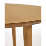 Oqui ovaler Ausziehtisch in Eichenfurnier und Beine aus Massivholz Ø 140 (220) x 90 cm von Kave Home – Bild 11