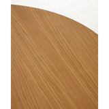 Oqui ovaler Ausziehtisch in Eichenfurnier und Beine aus Massivholz Ø 140 (220) x 90 cm von Kave Home – Bild 9