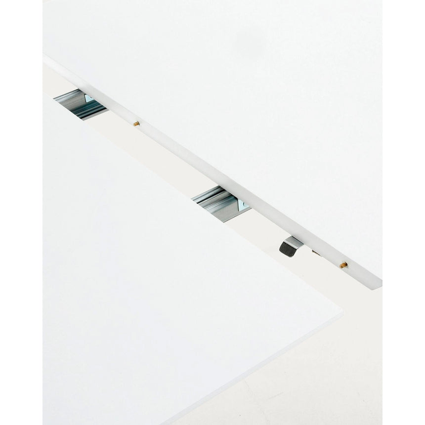 Oqui runder Ausziehtisch MDF weiß lackiert und Beine aus massiver Buche 120(200)x120 cm von Kave Home – Bild 9