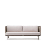 Outdoor-3-Sitzer-Sofa Sedalis aus Aluminium und taupefarbenem Seil 210 cm von Kave Home – Produktbild 10
