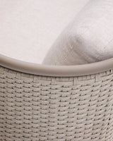 Outdoor-3-Sitzer-Sofa Sedalis aus Aluminium und taupefarbenem Seil 210 cm von Kave Home – Produktbild 2