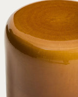 Outdoor-Beistelltisch Mesquida aus Keramik mit senfgelber Glasur, Ø 35 cm von Kave Home – Bild 6