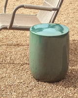 Outdoor-Beistelltisch Mesquida aus Keramik mit türkisfarbener Glasur, Ø 35 cm von Kave Home – Bild 2