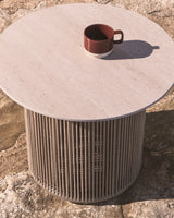 Outdoor-Beistelltisch Orosei aus Aluminium und écrufarbenem Seil Ø 55 cm von Kave Home – Bild 2