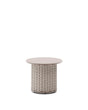 Outdoor-Beistelltisch Sedalis aus Aluminium und taupefarbenem Seil Ø50 cm von Kave Home – Produktbild 8
