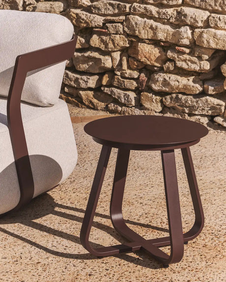 Outdoor Beistelltisch Tamaris aus Aluminium Ø 48 cm von Kave Home – Bild 2