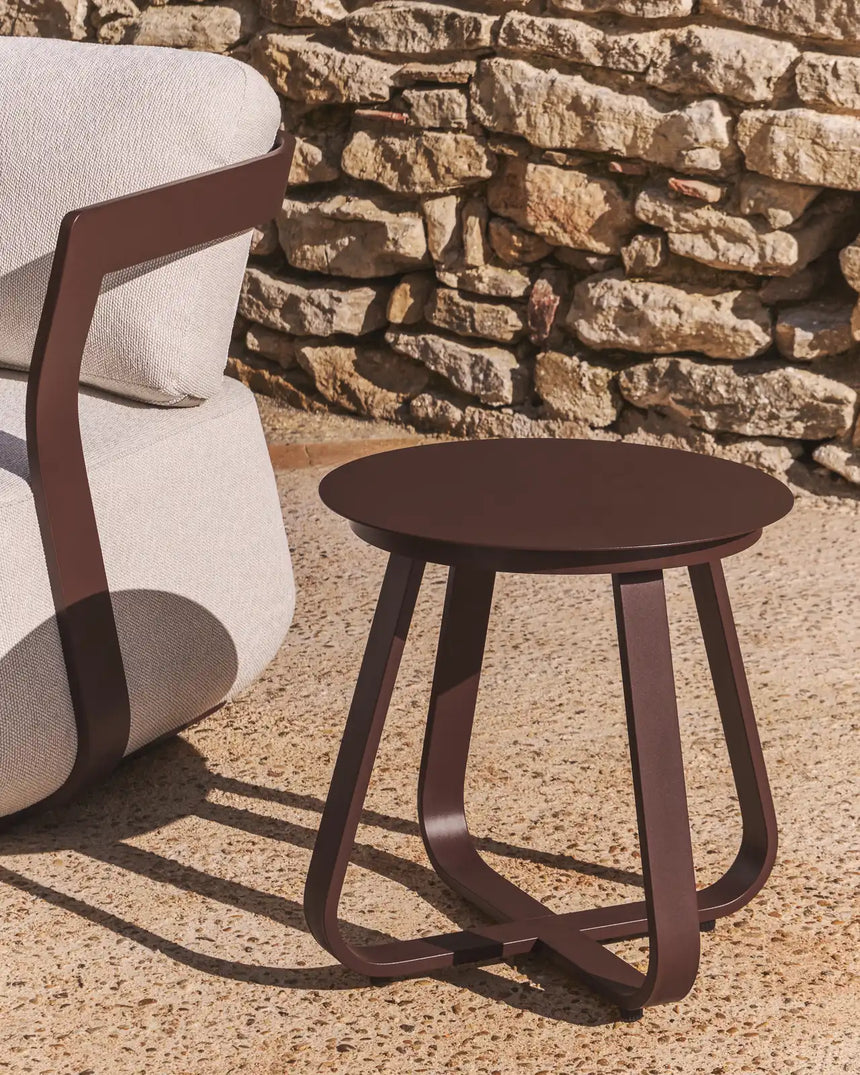 Outdoor Beistelltisch Tamaris aus Aluminium Ø 48 cm von Kave Home – Bild 2