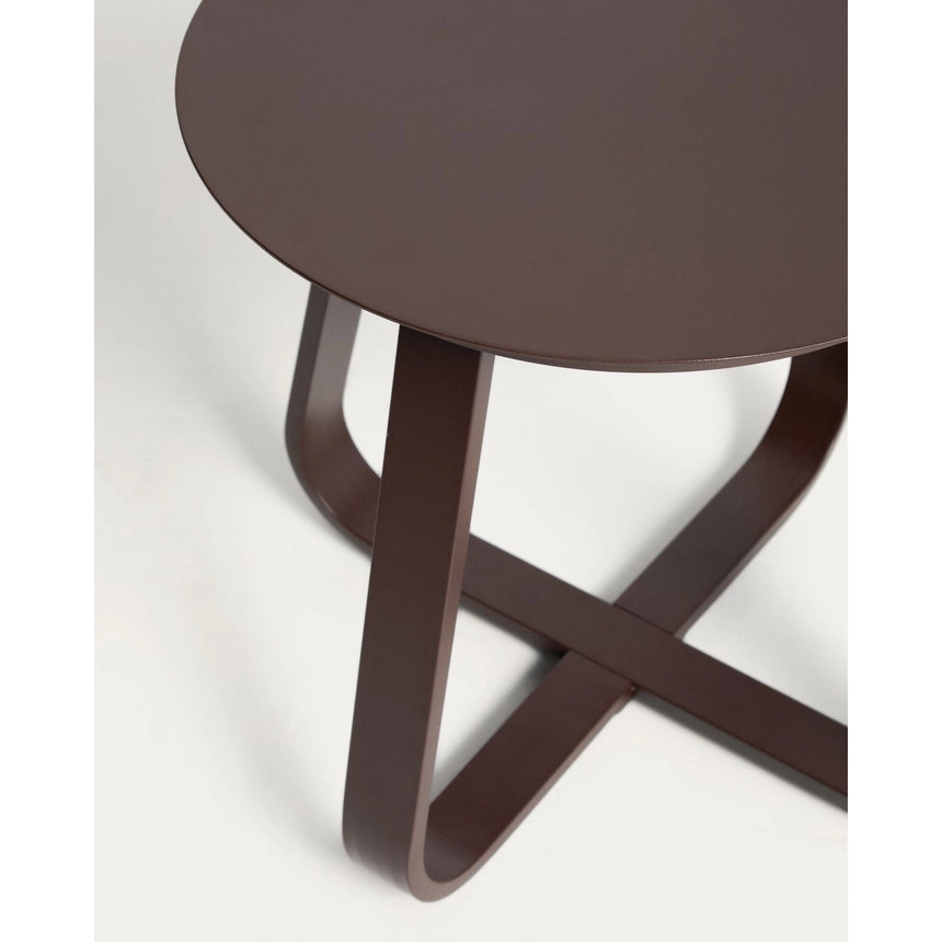 Outdoor Beistelltisch Tamaris aus Aluminium Ø 48 cm von Kave Home – Bild 7