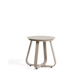 Outdoor Beistelltisch Tamaris aus Aluminium in Taupe Ø 48 cm von Kave Home – Bild 1