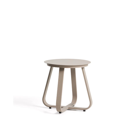 Outdoor Beistelltisch Tamaris aus Aluminium in Taupe Ø 48 cm von Kave Home – Bild 1