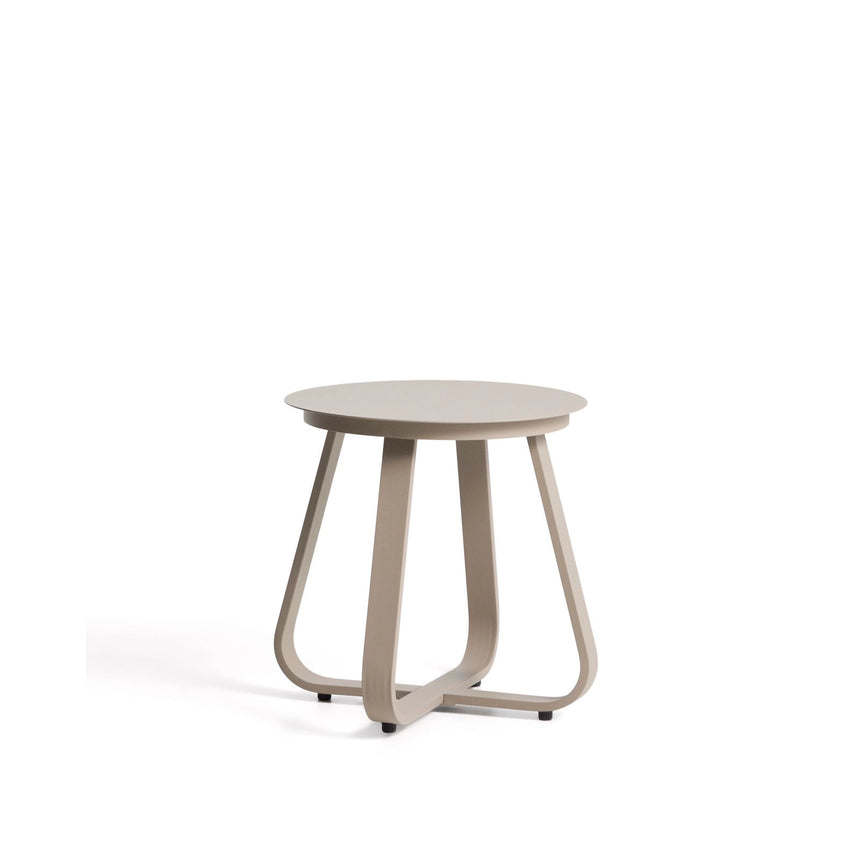 Outdoor Beistelltisch Tamaris aus Aluminium in Taupe Ø 48 cm von Kave Home – Bild 1