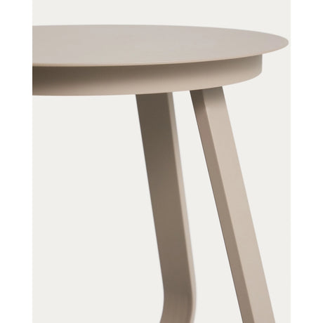 Outdoor Beistelltisch Tamaris aus Aluminium in Taupe Ø 48 cm von Kave Home – Bild 6