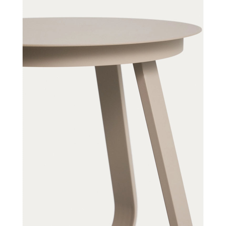 Outdoor Beistelltisch Tamaris aus Aluminium in Taupe Ø 48 cm von Kave Home – Bild 6