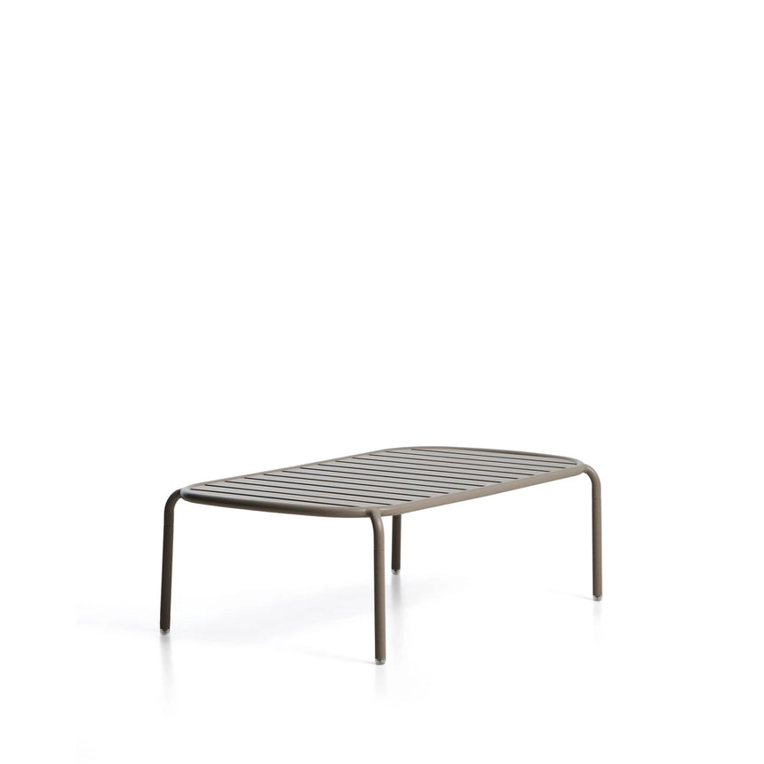 Outdoor-Couchtisch Joncols aus Aluminium mit taupefarbener Lackierung, Ø 113 x 65 cm von Kave Home – Bild 4