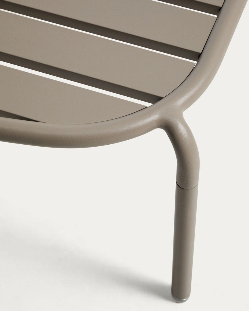 Outdoor-Couchtisch Joncols aus Aluminium mit taupefarbener Lackierung, Ø 113 x 65 cm von Kave Home – Bild 6