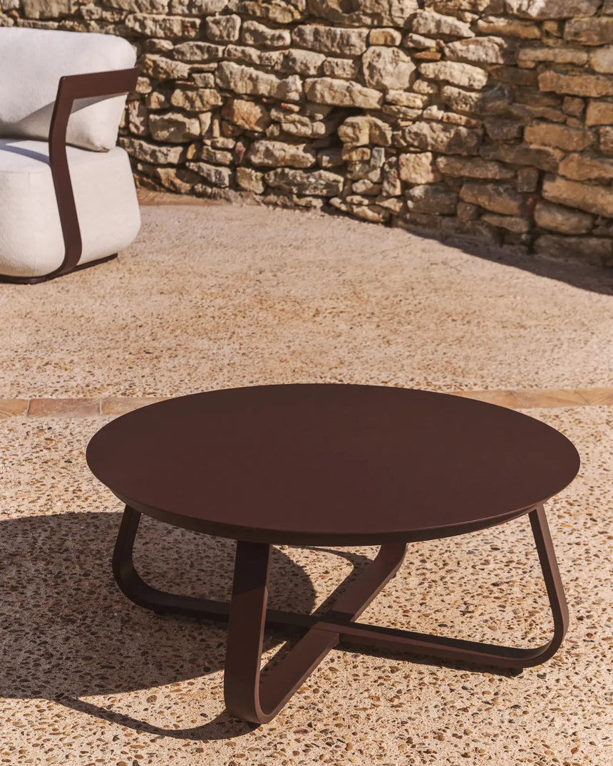 Outdoor Couchtisch Tamaris aus Aluminium Ø 80 cm von Kave Home – Bild 2