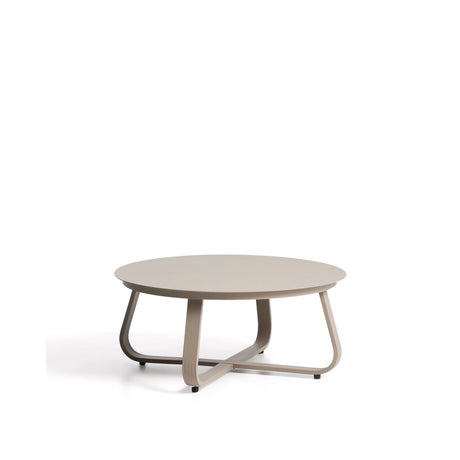 Outdoor Couchtisch Tamaris aus Aluminium in Taupe Ø 80 cm von Kave Home – Bild 1