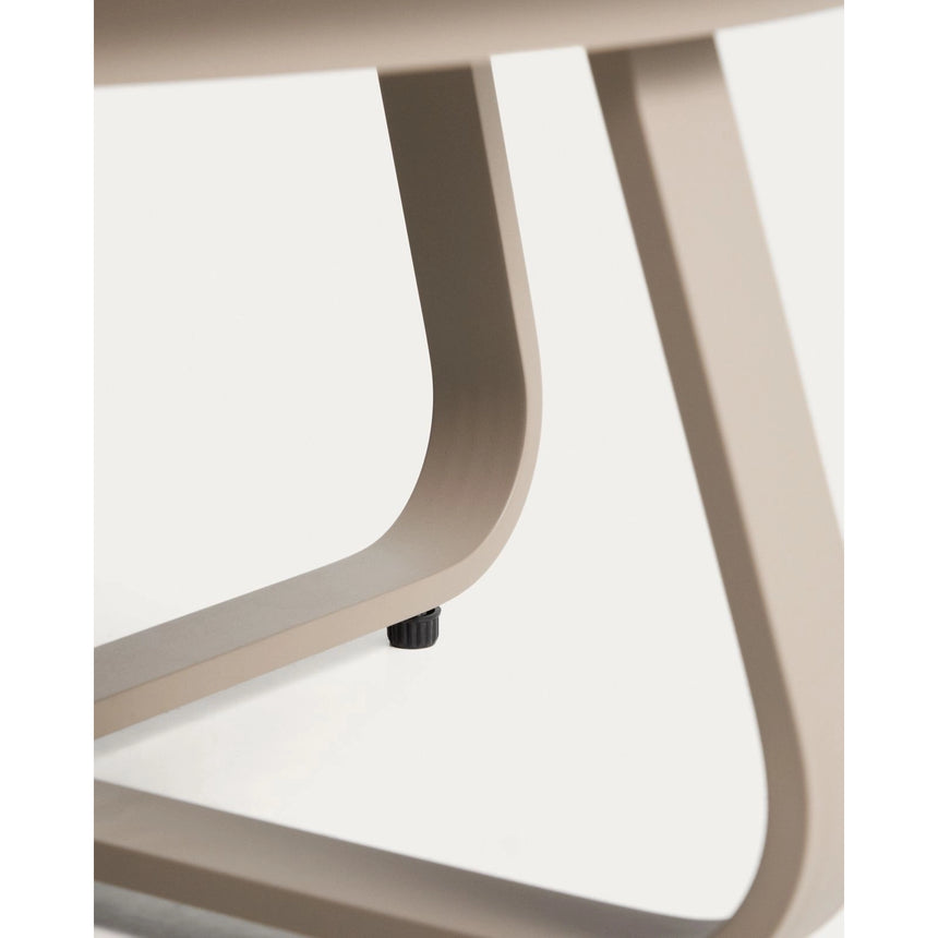 Outdoor Couchtisch Tamaris aus Aluminium in Taupe Ø 80 cm von Kave Home – Bild 6