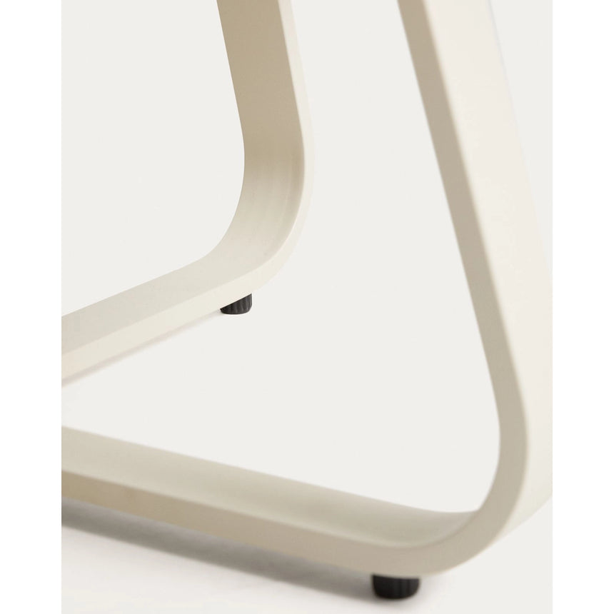 Outdoor Couchtisch Tamaris aus ecrufarbenem Aluminium Ø 80 cm von Kave Home – Bild 5