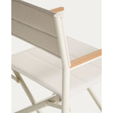 Outdoor-Klappstuhl Tisno aus ecrufarbenem Aluminium und ecrufarbenem Texteline von Kave Home – Bild 12