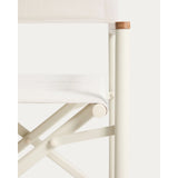 Outdoor-Klappstuhl Tisno aus ecrufarbenem Aluminium und ecrufarbenem Texteline von Kave Home – Bild 13